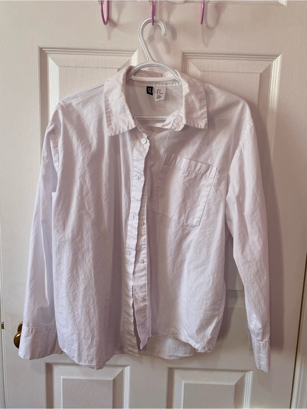 H&M Women White Button-Up Shirt